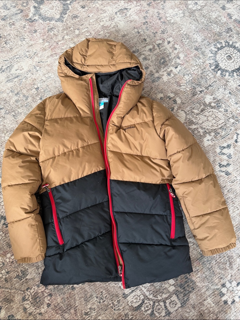 Boys Columbia Puffer Jacket with Hood